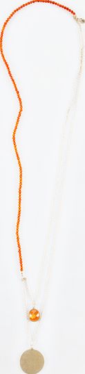 Boden, 1669[^]35055003 Pretty Bead Necklace Gold/Bright Orange Boden,