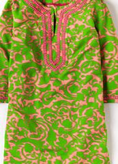 Boden Printed Beach Throw On, Green Swirl 34016998