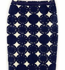Boden Printed Cotton Pencil Skirt, Blue 34360495