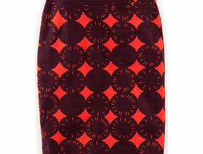 Boden Printed Cotton Pencil Skirt, Red 34360610