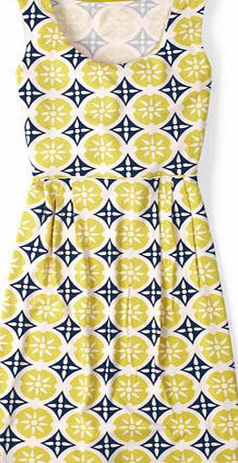 Boden Printed Jersey Dress Sulphur Multi Compass