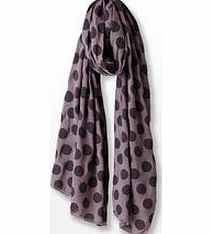 Boden Printed Scarf, Pewter Autumn Spot 33576703