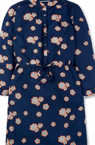 Boden Printed Shirt Dress Navy Daisy Boden, Navy Daisy
