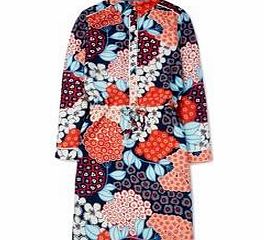 Boden Printed Shirt Dress, Navy Daisy,Multi Deco
