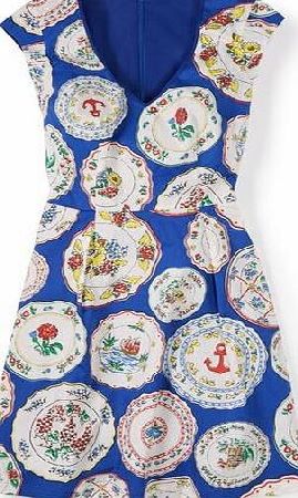 Boden Printed Spring Dress White Boden, White 34665687