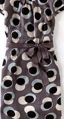 Boden Putney Dress, Pewter Retro Leaf 34018010