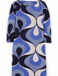 Boden Retro Tunic Dress, Blues Geo 34392969