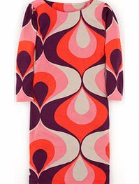 Boden Retro Tunic Dress, Reds Geo 34393314