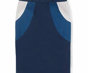Boden Rose Bow Skirt, Navy/China