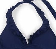 Boden Ruffle Bikini Top, Sailor Blue 34566414