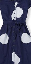 Boden Seatown Shirt Dress, Navy Big Spot 34667667