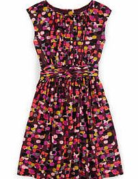 Boden Selina Dress, Coffee Bean Confetti,Gold,Navy