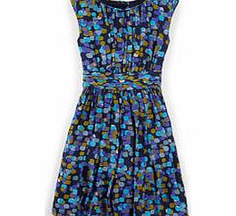 Boden Selina Dress, Pink,Navy Confetti,Grey/Red