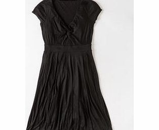 Boden Seville Dress, Black,Pewter Sunflower,Mariner