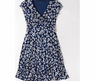 Boden Seville Dress, Mariner Blue Pansy,Iris,Sea Glass