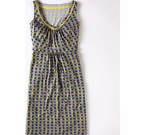 Boden Sienna Dress, Grey,Yellow,Deep Sky Shadow