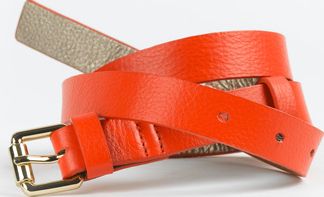 Boden, 1669[^]35048834 Skinny Belt Orange Red Leather Boden, Orange Red