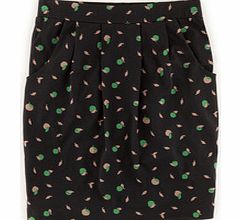 Boden Soft Printed Skirt, Black,Blue 34409169