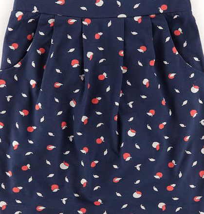 Boden Soft Printed Skirt, Navy Apples 34409342