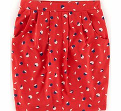 Boden Soft Printed Skirt, Red 34409466