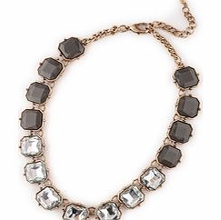 Boden Square Stone Necklace, Grey,Blue,Gold 34239517