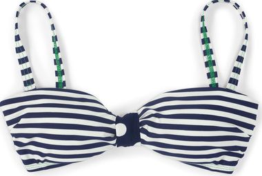 Boden St Lucia Bikini Top Sailor Blue/Ivory Stripe