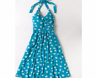 Boden St Lucia Dress, Dark Aqua Sweet Pea,Greens Petal