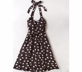 Boden St Lucia Dress, Pewter Sweet Pea,Black,Dark Aqua