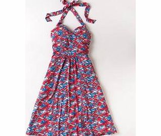 Boden St Lucia Dress, Reds Petal Shower,Black,Pewter
