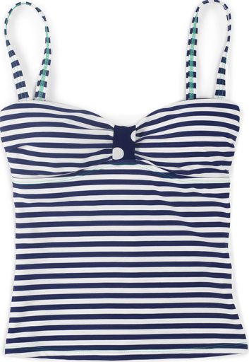 Boden, 1669[^]34567305 St Lucia Tankini Top Sailor Blue/Ivory Stripe