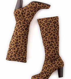 Stretch Heeled Boot, Tan Leopard,Grey,Black