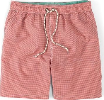 Boden, 1669[^]34540484 Swimshorts Red Micro Gingham Boden, Red Micro
