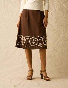 Boden Swishy Applique Skirt