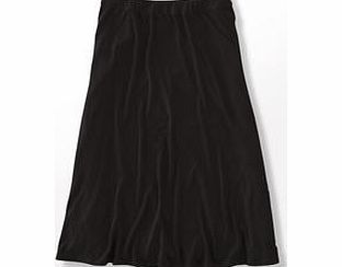 Boden Swishy Jersey Skirt, Black,Raven Spot 33628009
