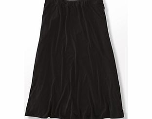 Boden Swishy Jersey Skirt, Black,Raven Spot 33628058