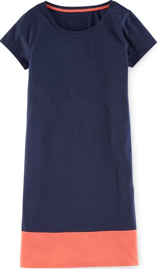 Boden, 1669[^]35171388 T-shirt Dress Navy/Chilli Boden, Navy/Chilli