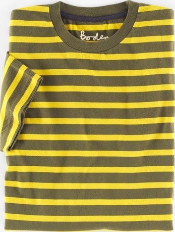 Boden, 1669[^]35013804 Washed T-shirt Fisherman Yellow/Khaki Boden,