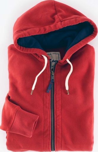 Boden, 1669[^]35222249 Washed Zip Through Hoody Red Boden, Red 35222249