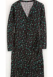 Wrap Dress, Black/Green Painted Leopard 34386607