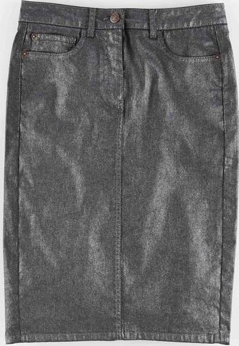 Boden, 1669[^]35067206 Zoe Pencil Skirt Metallic Silver Boden, Metallic
