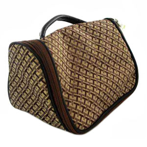 Body Collection Brown Toiletry Bag