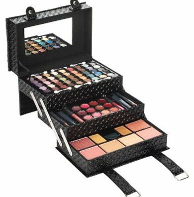 Body Collection Make-Up Jewellery Vanity Case With Costmetics 