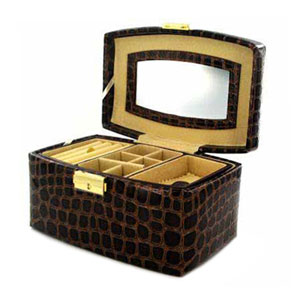 Body Collection Small Croc Effect Jewellery Box