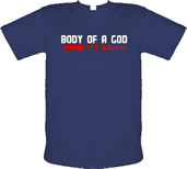 Of A God Shame Its Buddha male t-shirt.