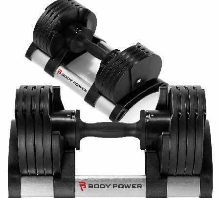 Body Power Revolution Adjustable Dumbbell (2-20Kg) Pair