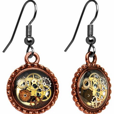 Handcrafted Steampunk Pocket Watch Movement Earrings