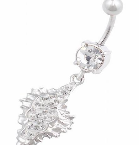 bodyjewelry Conch dangle navel belly button ring bar stud 14g cute stainless steel body piercing jewellery GAAK