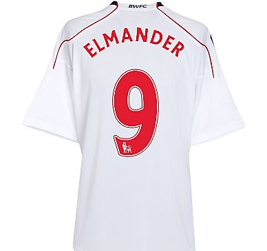 Reebok 2010-11 Bolton Wanderers Home Shirt (Elmander 9)