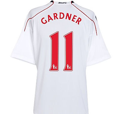 Reebok 2010-11 Bolton Wanderers Home Shirt (Gardner 11)