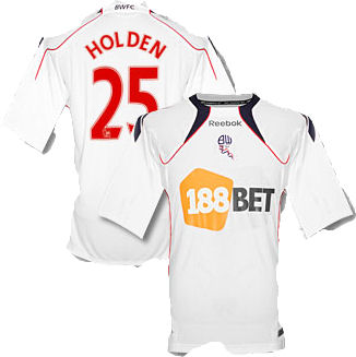 Bolton Reebok 2010-11 Bolton Wanderers Home Shirt (Holden 25)